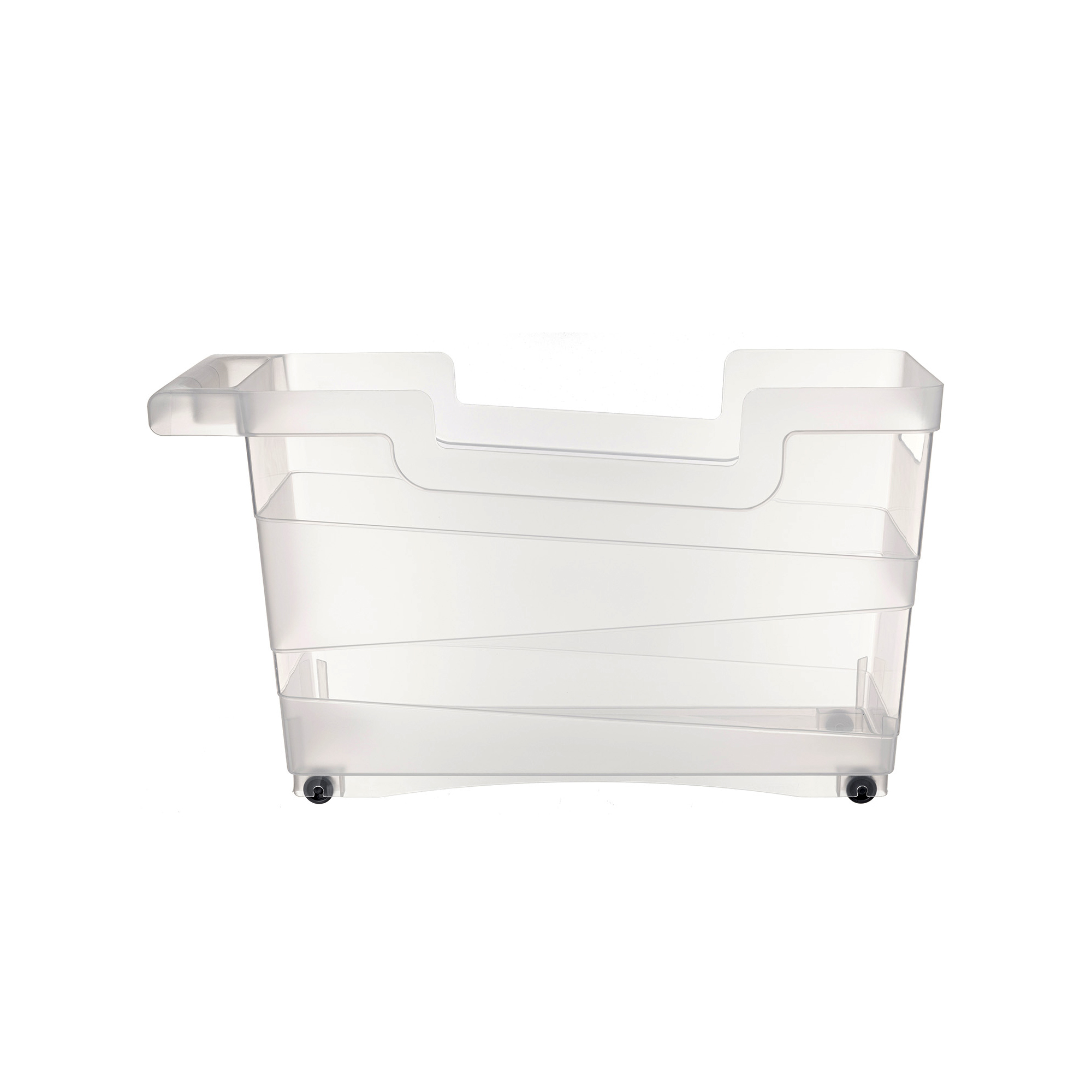 Տարա թափանցիկ բռնակով/անիվներով Tule 